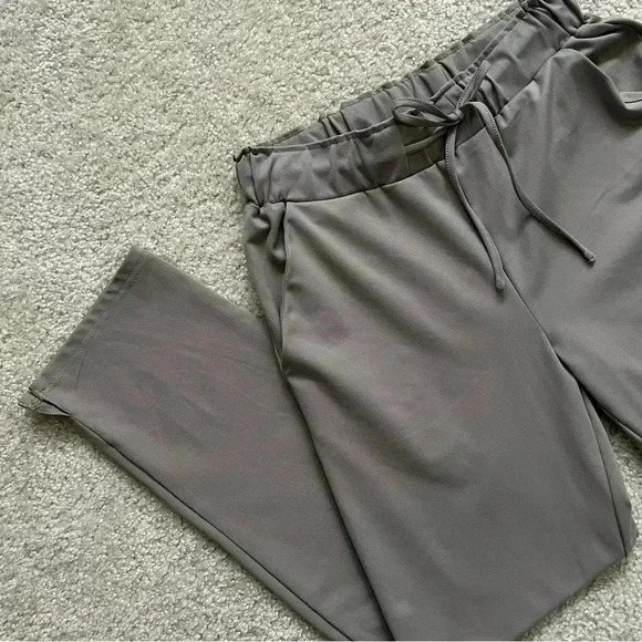 Joie Casual Pants High Rise Straight Boho Gray Women Sz Medium Drawstring $180 - Picture 16 of 16
